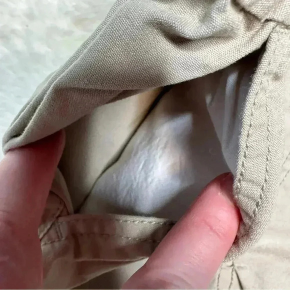 Tommy Bahama Pants Elastic Tie Waist Light Tan Size 6 - Picture 6 of 16